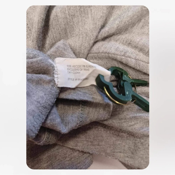 Club Monaco Faux Leather Accent Jersey Knit  Long Sleeve Size XS - Picture 8 of 10